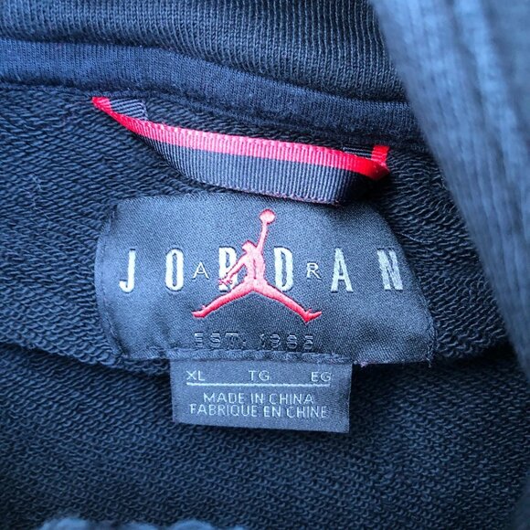 AIR JORDAN Flight Loop Hoodie Jacket Sweater XL Men's Black Full Zip AV2290-010 - Picture 6 of 10